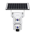 AUREY Solar 4G Dual-Lens 4MP PTZ Security Camera,Outdoor Camera with Smart alarm, Two-Way Audio & IP66 Waterproof