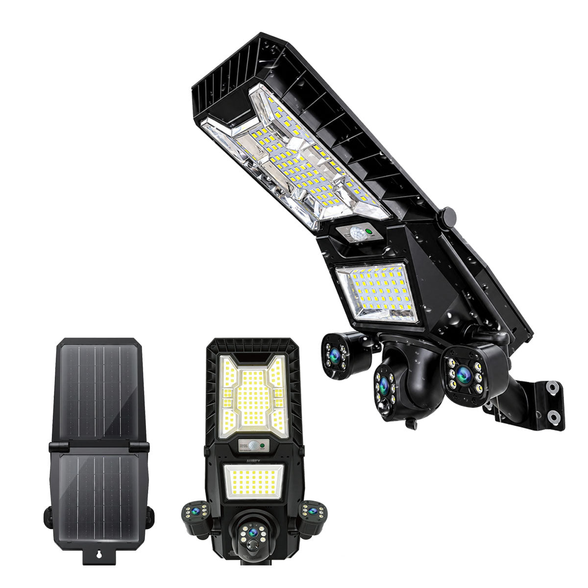 AUREY 450W Solar 4G PTZ Security Camera 6MP,with Dual Solar Floodlights, Motion Tracking & Two-Way Audio