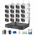 AUREY 16CH 5MP WIFI Security Camera System with 16 Outdoor Cameras, NVR Recorder, 2TB HDD, Night Vision & Remote Viewing