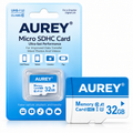 AUREY 32GB Micro SD Memory Card, UHS-I U3 A1 Class 10 TF Card for CCTV Cameras, Smartphones & Tablets
