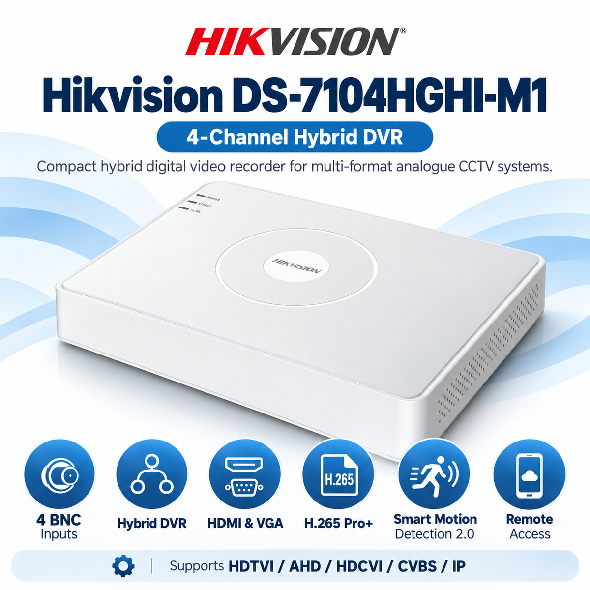 Hikvision DS-7104HGHI-M1 4-Channel DVR