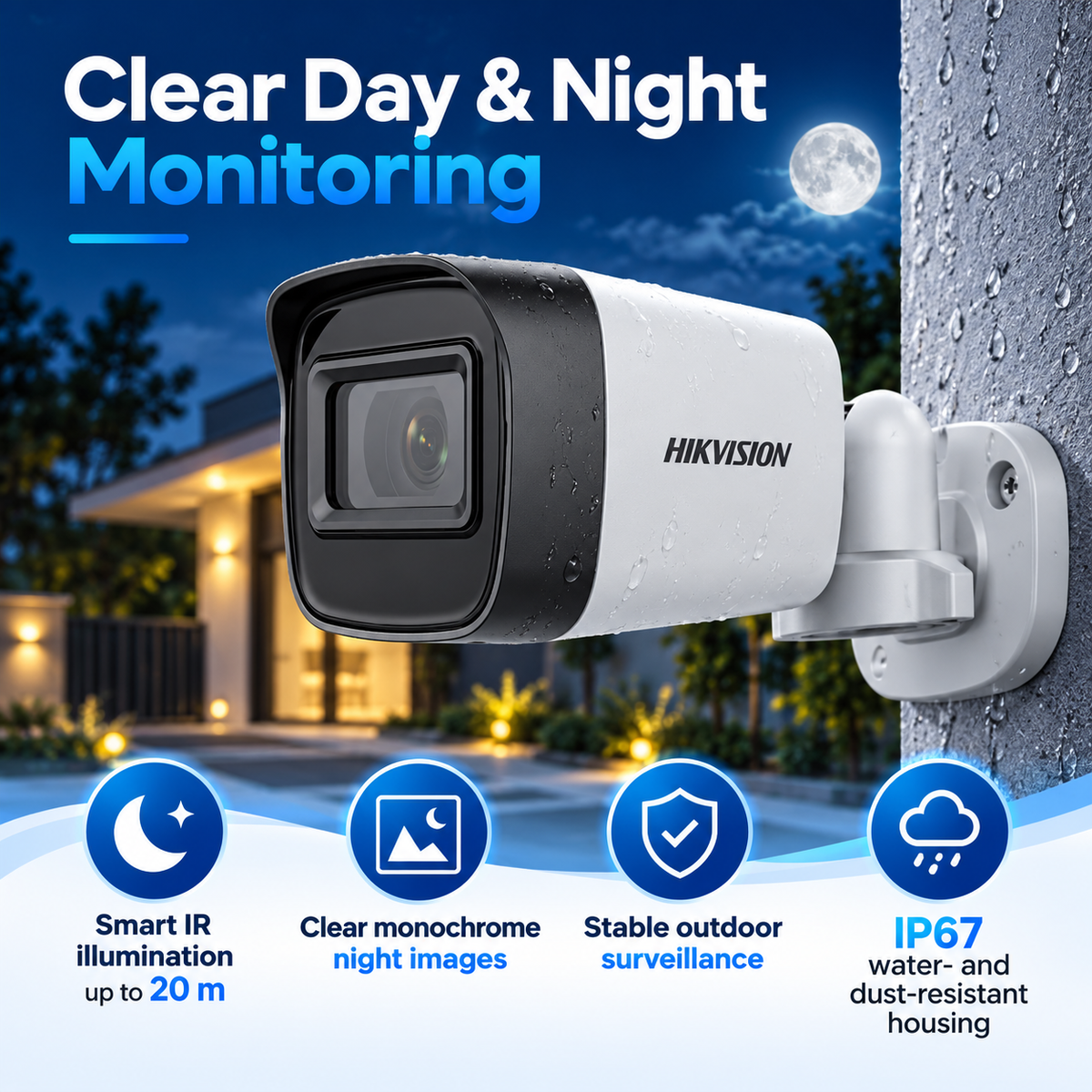 Hikvision DS-2CE16D0T-EXIPF Analog Bullet Camera