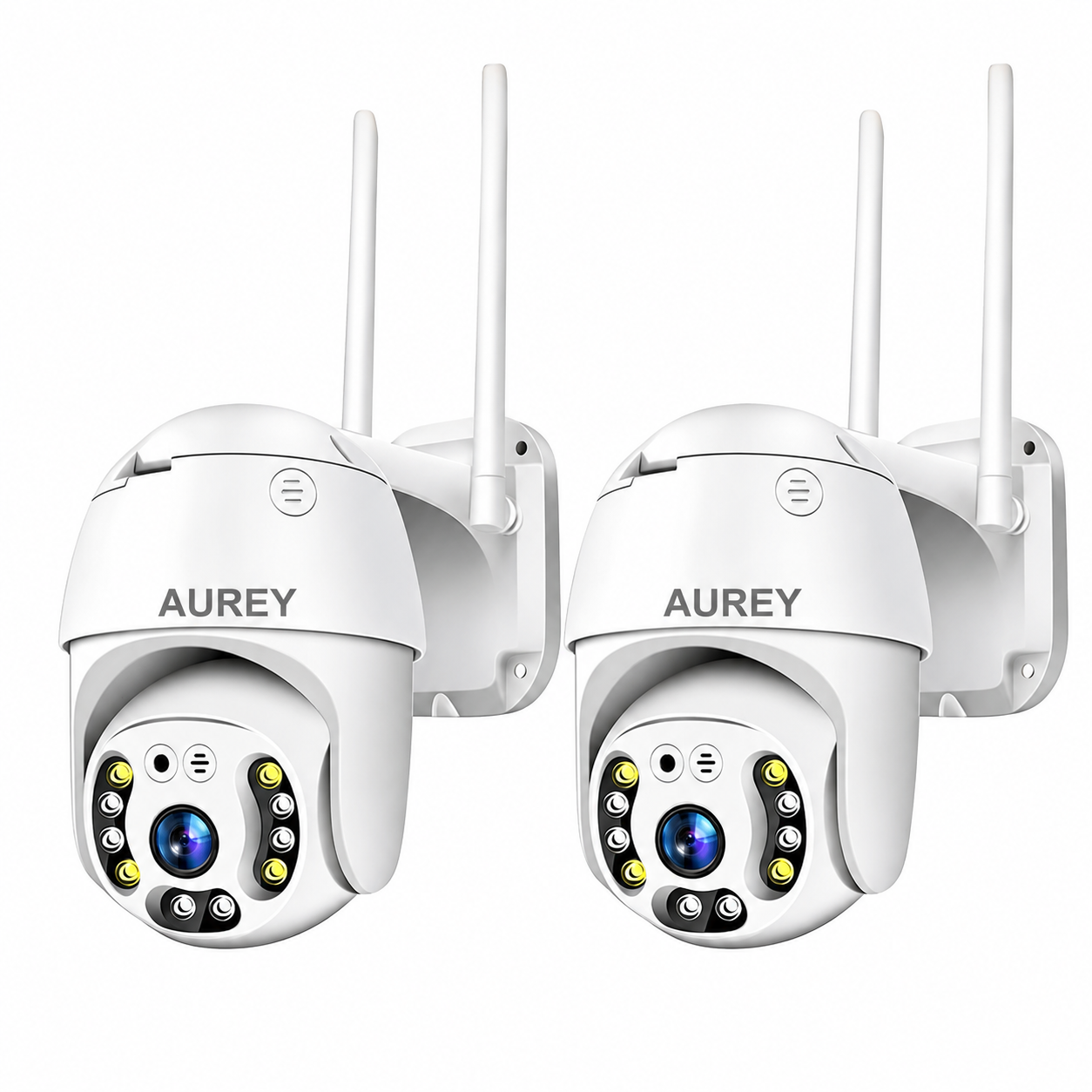 AUREY HYS-A6 WiFi 2MP PTZ Security Camera, Outdoor CCTV Dome Camera with Night Vision, Motion Detection & Two-Way Audio