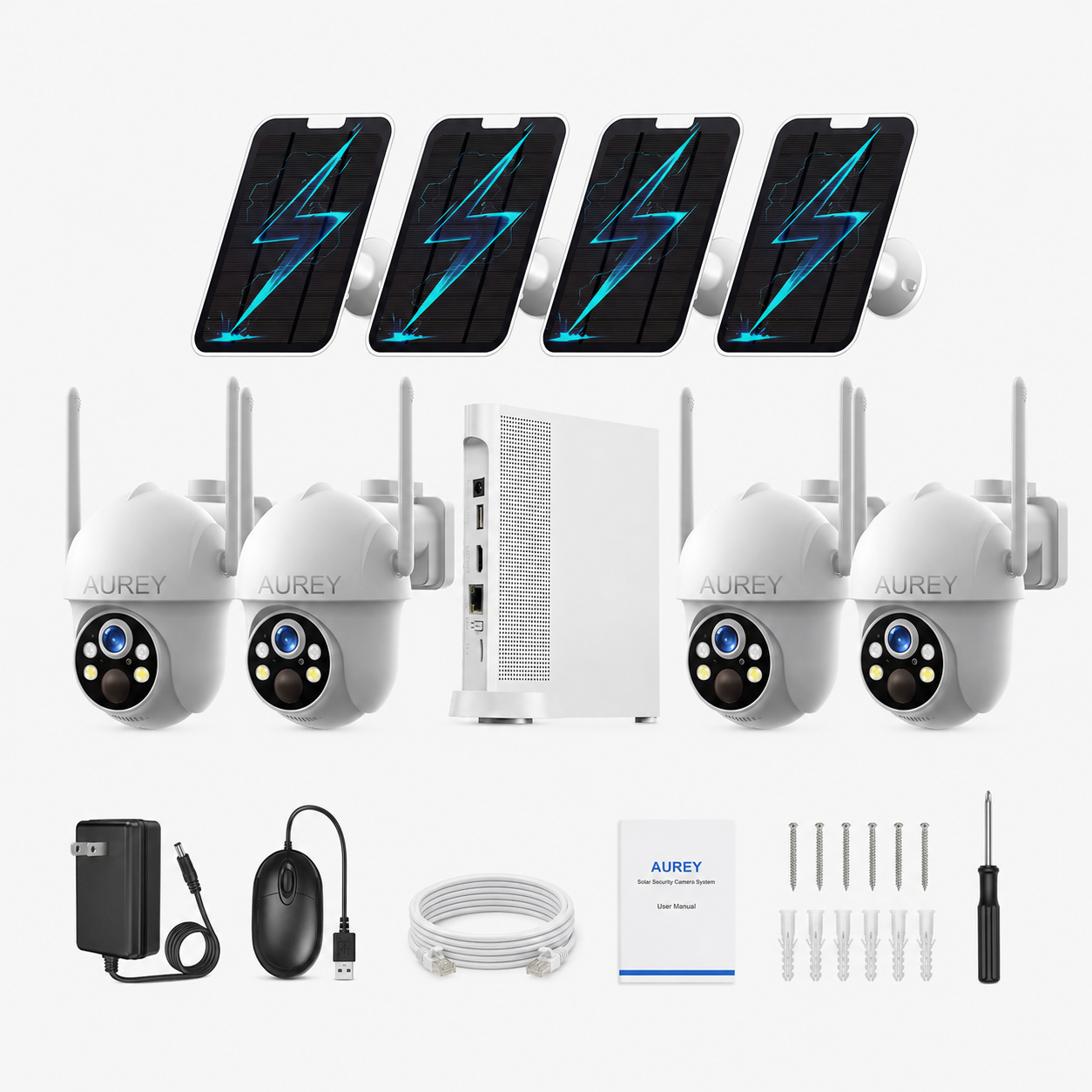Aurey WIFI 4MP Outdoor Security Camera
