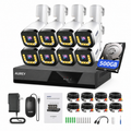 AUREY 8-Channel 3MP Outdoor Security Camera System, CCTV Kit with Recorder, Night Vision & Remote Viewing