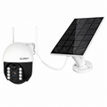 AUREY  Solar 4G 2MP PTZ Security Camera, Outdoor CCTV Camera with Night Vision, Motion Detection & Two-Way Audio