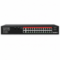 AUREY 24-Port Gigabit Switch, 24GE + 2G Uplink + 2SFP Cloud Managed Switch for PoE CCTV Cameras, NVR and Security Monitoring Systems