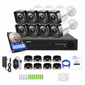 AUREY 8-Channel 3MP Wired Security Camera System with 500G Hard Drive, 8-Camera Outdoor CCTV Kit with DVR, Night Vision & Remote Viewing