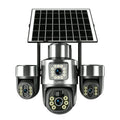 AUREY Solar 4G 6MP Triple-lens camera Outdoor  Camera with Night Vision, Motion Detection & Two-Way Audio
