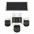 AUREY Triple-lens 6MP PTZ Outdoor Security Camera,  Panoramic Camera with Night Vision, Motion Detection & Two-Way Audio