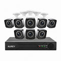 AUREY 8-Channel Wired Security Camera System, 8-Camera Outdoor CCTV Kit with DVR, Night Vision & Remote Viewing, Hard Drive Not Included