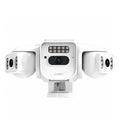 AUREY Triple-lens 6MP PTZ Outdoor Security Camera with Night Vision, Motion Detection & Two-Way Audio
