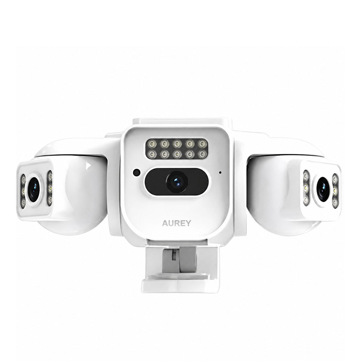 AUREY Triple-lens 6MP PTZ Outdoor Security Camera with Night Vision, Motion Detection & Two-Way Audio