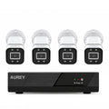 AUREY 4-Channel 5MP Wired Security Camera System, 4-Camera CCTV Kit with DVR, Night Vision & Remote Viewing, Hard Drive Not Included