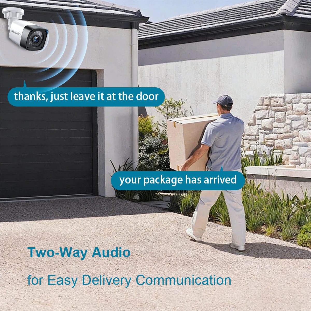AUREY 8-Channel 3MP Wired Security Camera System with 1TB Hard Drive, 8-Camera Outdoor CCTV Kit with DVR, Night Vision & Remote Viewing