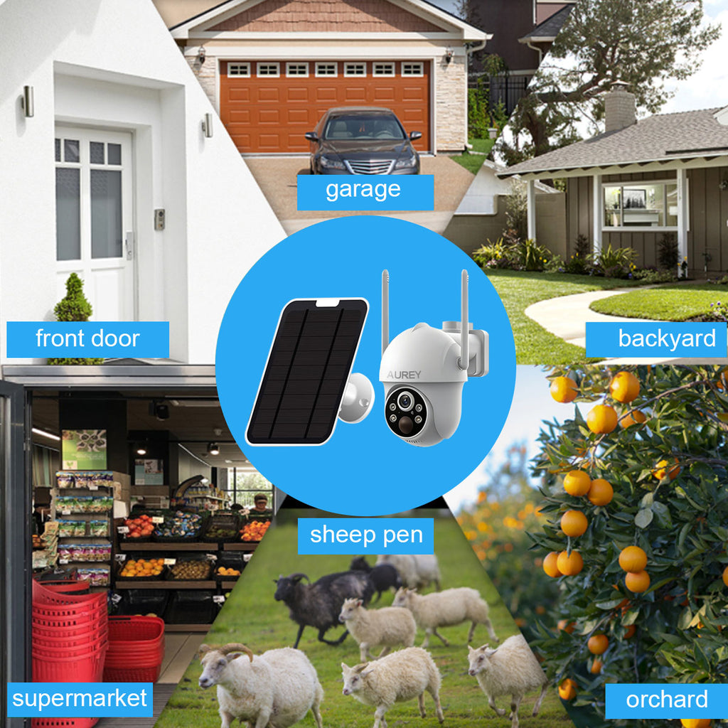 Aurey WIFI 4MP Outdoor Security Camera