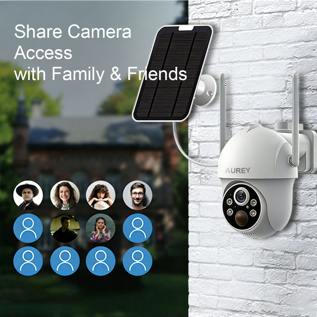 Aurey WIFI 4MP Outdoor Security Camera